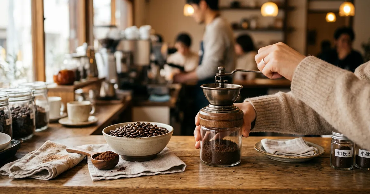 コーヒー豆の挽き方ガイド｜挽き目と味の関係を徹底解説